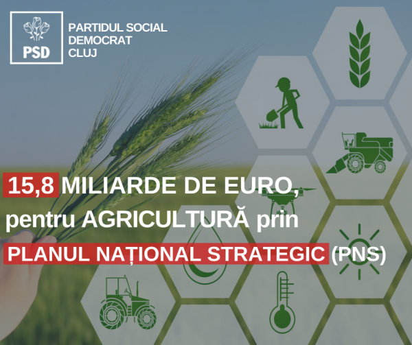 15,8 miliarde de euro pentru agricultură, prin PLANUL NAȚIONAL STRATEGIC